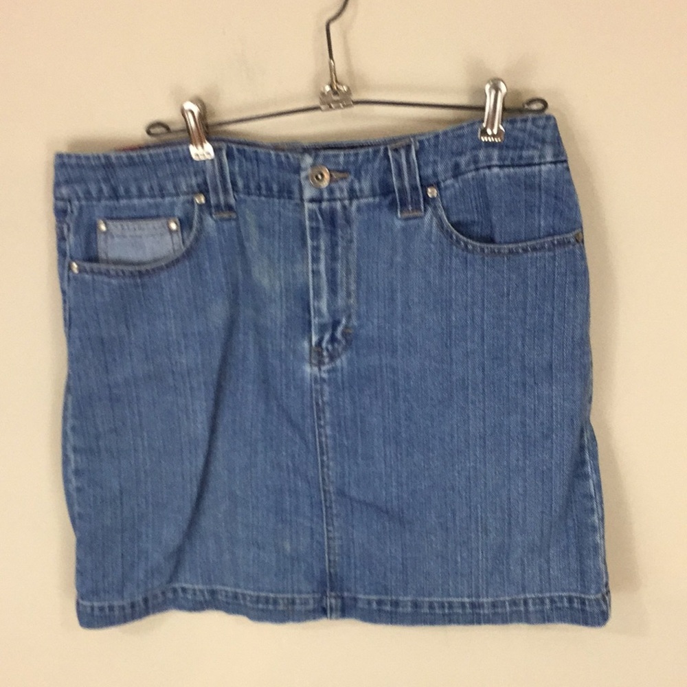 Tommy Hilfiger Almost Vintage  Y2K Denim Jean  Skirt Size 8